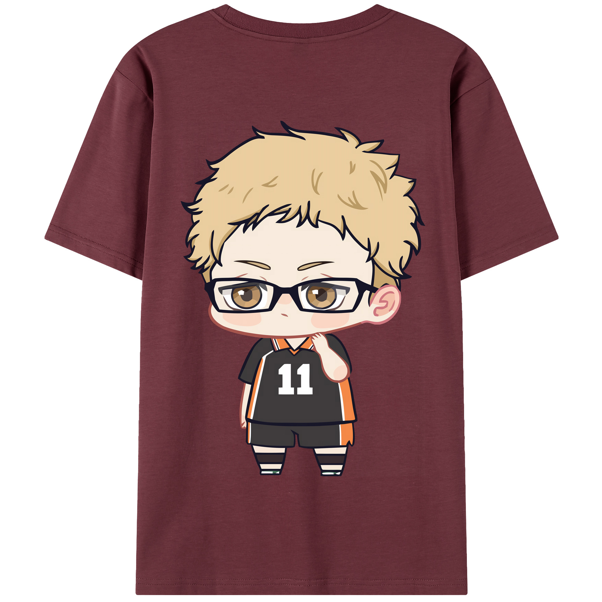 （画像用） ハイキュー!! Haikyu!! 綿100％半袖Tシャツ（背面プリント）